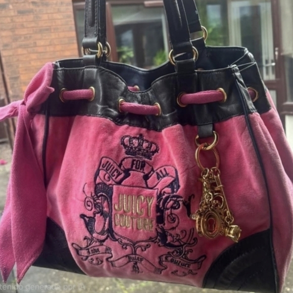 Juicy Couture Handbags - Juicy Couture Velour Daydreamer Bag( Pink)